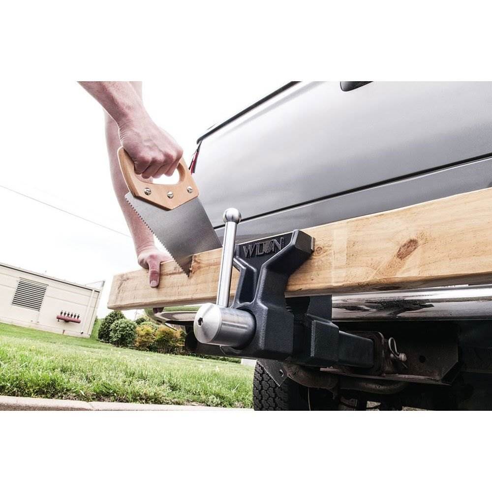 Wilton 5 Inch All Terrain Hitch Mounted Vise + 3 Piece 46 HRS Steel Hammer Set - VMInnovations