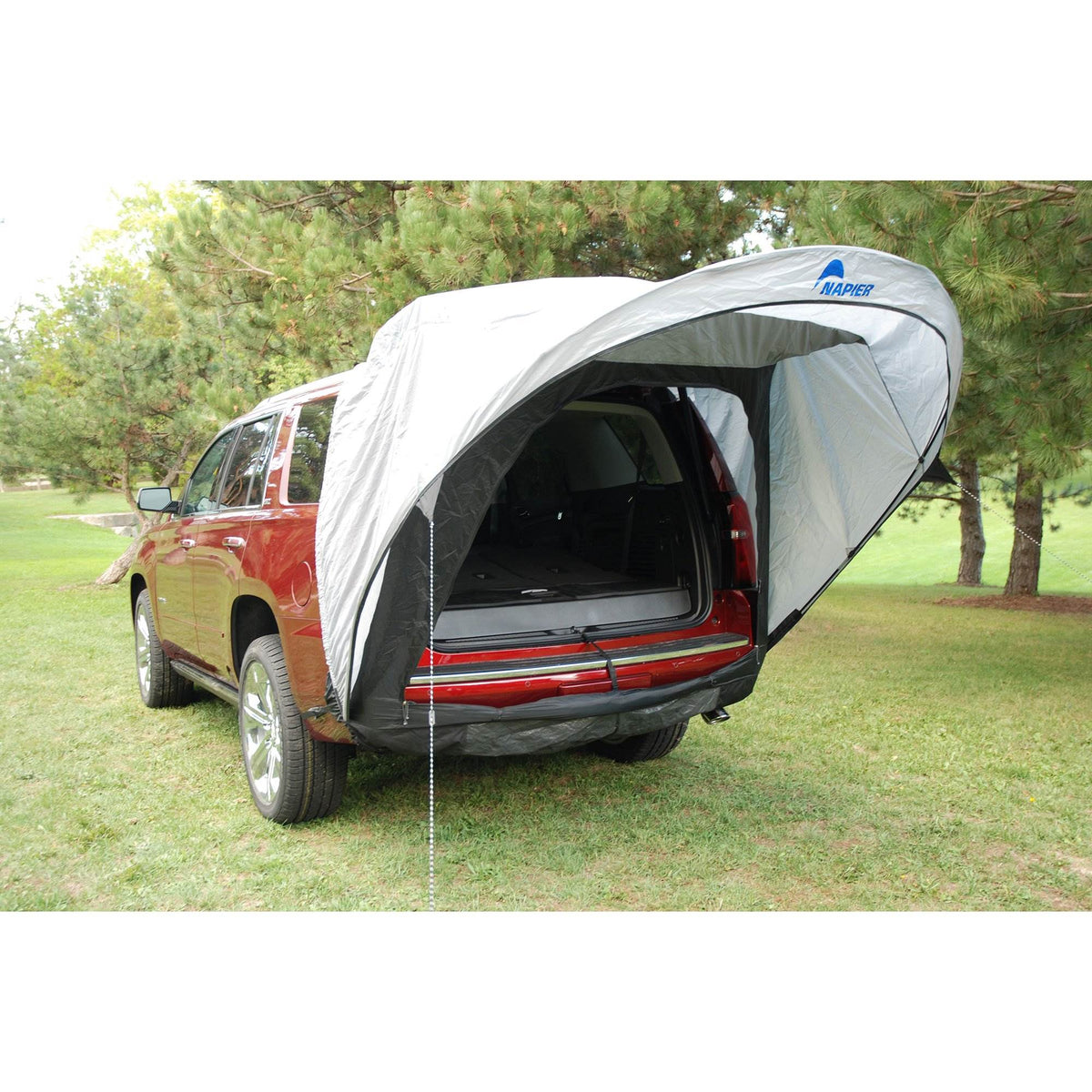 Napier Sportz 61500 SUV Tailgate Tent w/ GrayAirbedz Truck Bed Air Mattress