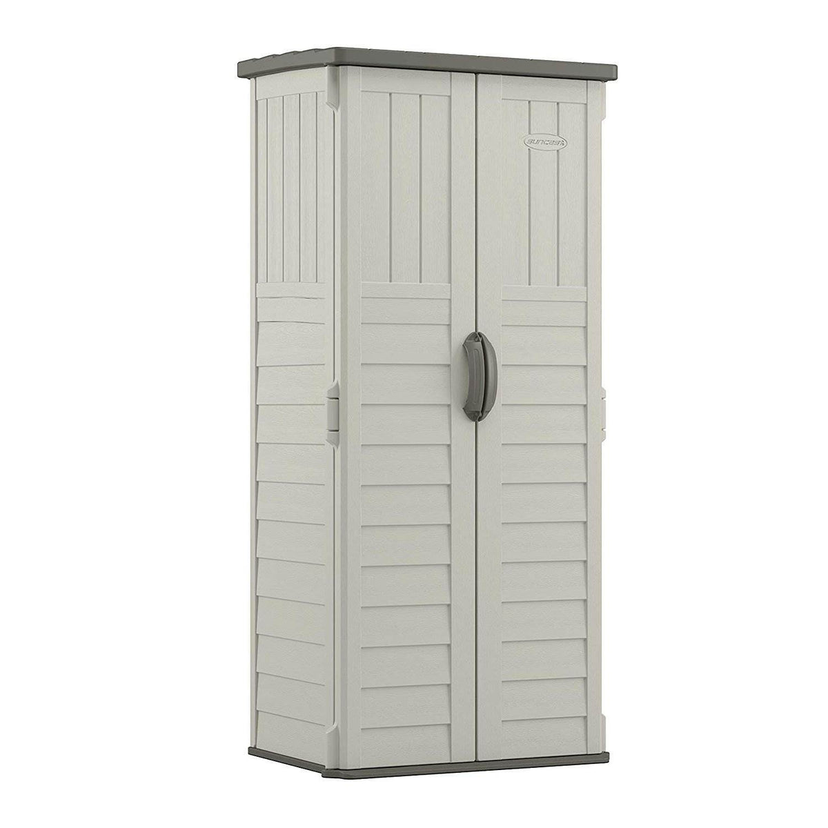 Suncast 22 Cubic Feet Resin Versatile Vertical Storage Shed Building (Open Box)