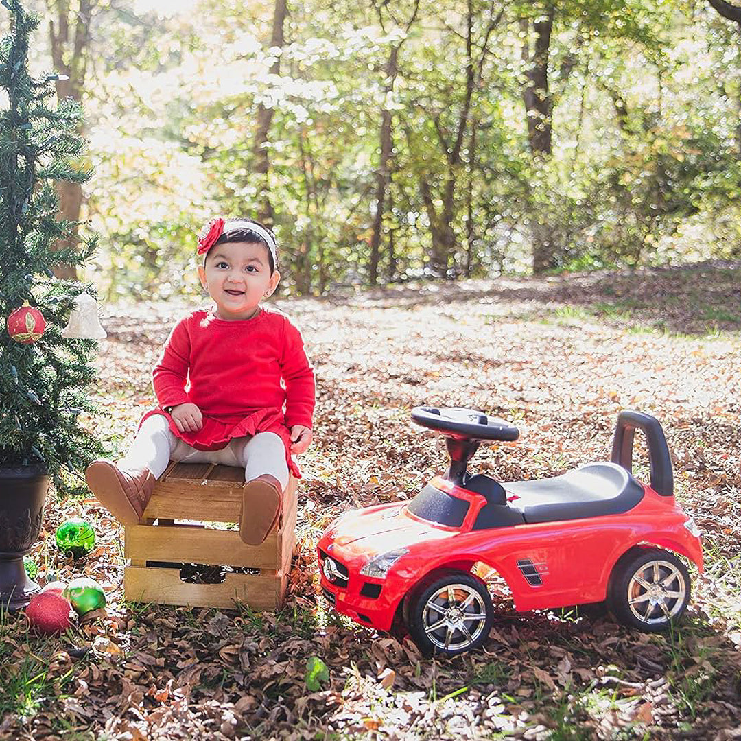 Best Ride On Cars Baby Toddler Ride-On Push Car with Sounds, Red - VMInnovations