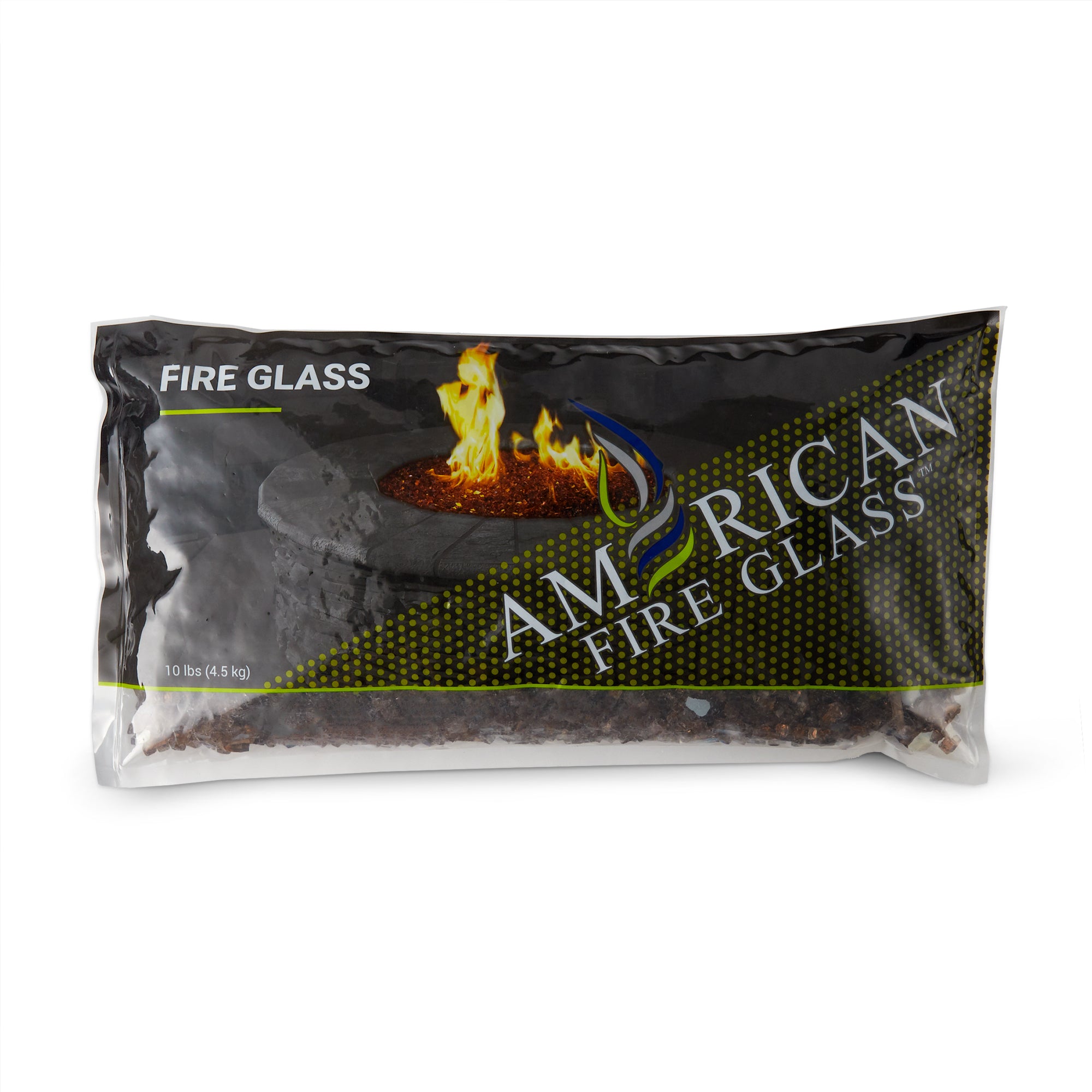American Fire Glass 10 Pound Package 1/4 Inch Reflective Fire Glass, Copper