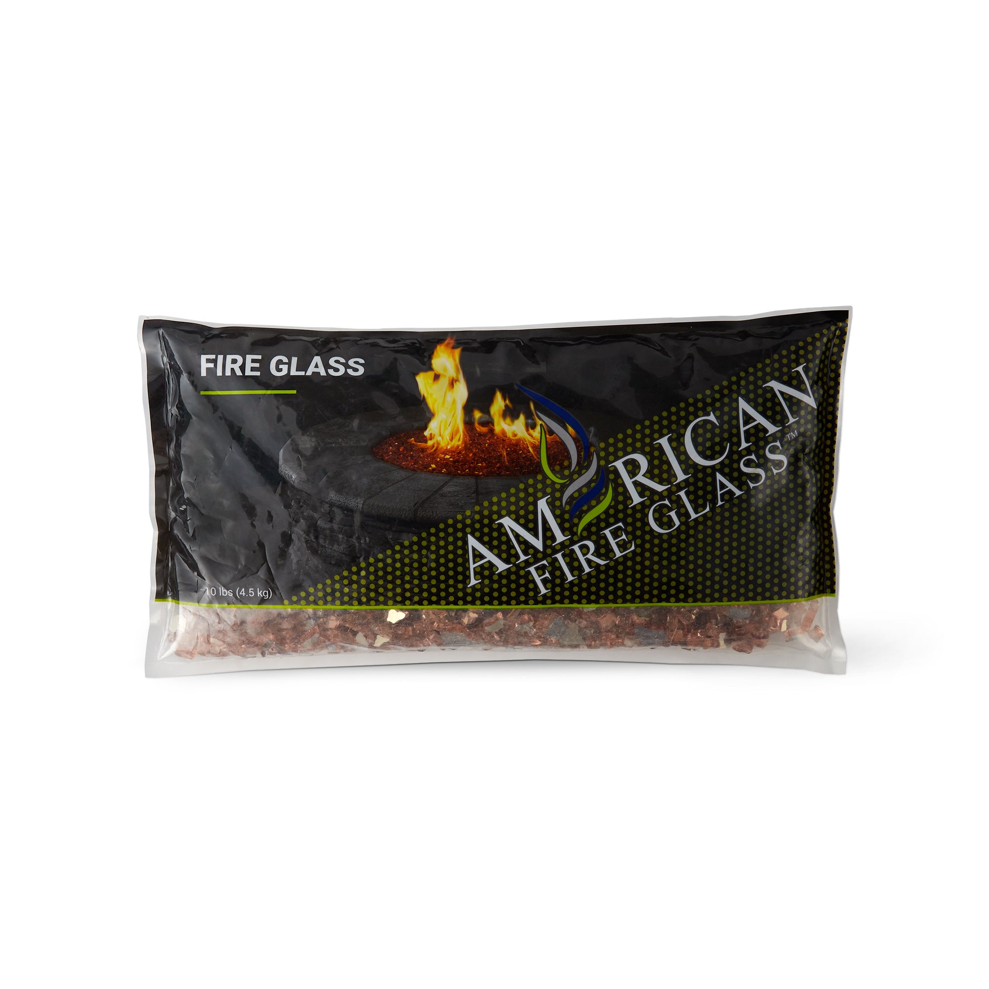 American Fireglass 10 LB Bag 1/4" Reflective Fireplace & Pit Glass (Used)