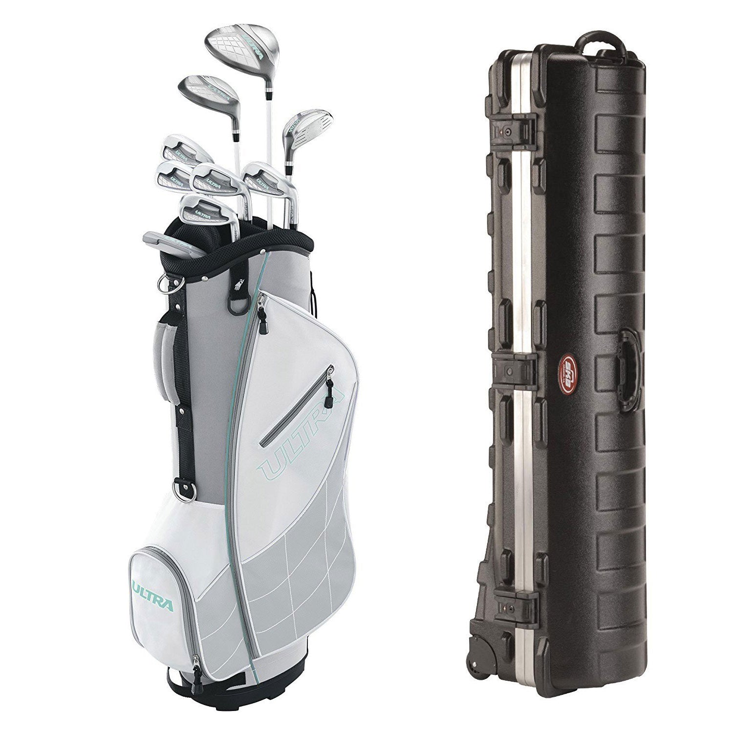 Wilson Ultra Women's Golf Club Set and SKB Cases Hard Plastic Travel Case