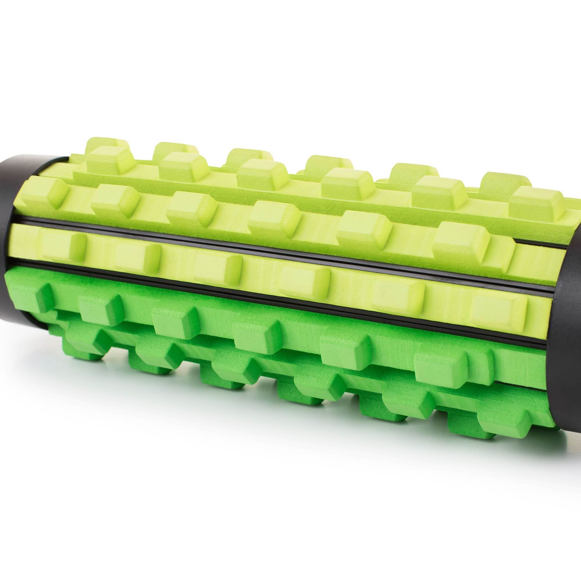 Weider 200-Pound Rubber Hex Dumbbell Set with Rack and Foam Massage Roller - VMInnovations
