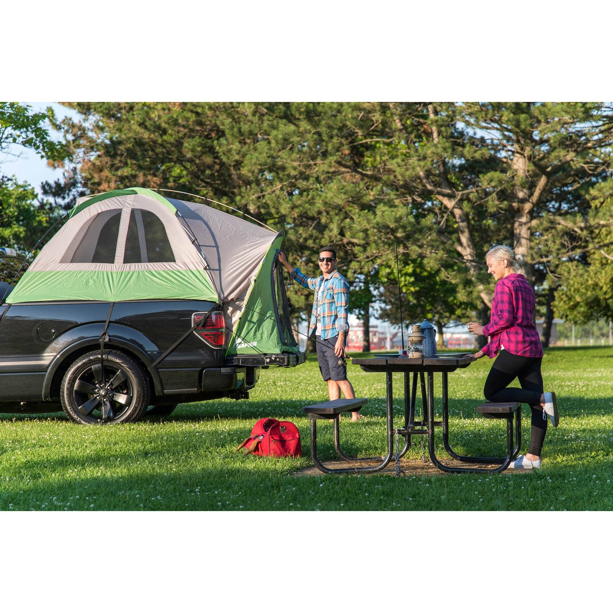 Napier Backroadz Full Size Truck Bed Camping Tent & AirBedz Truck Air Mattress