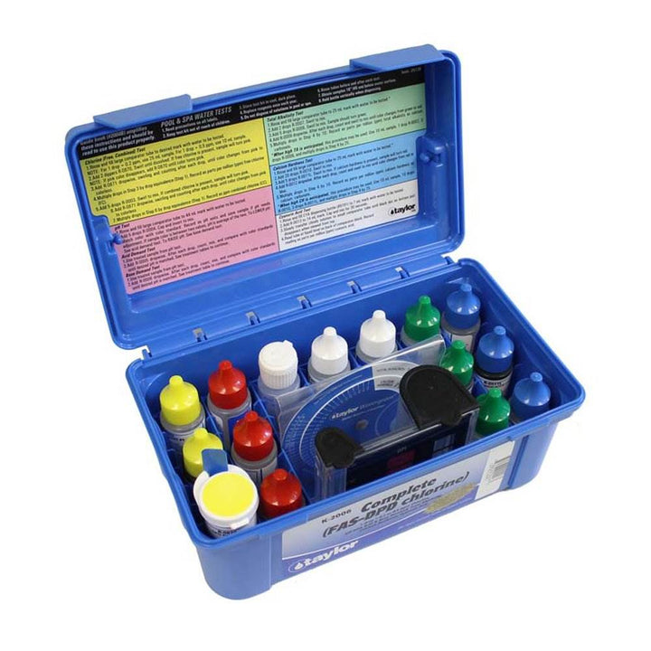 Bestway 24ft x 12ft x 52in Rectangular Frame Family Swimming Pool & Test Kit - VMInnovations