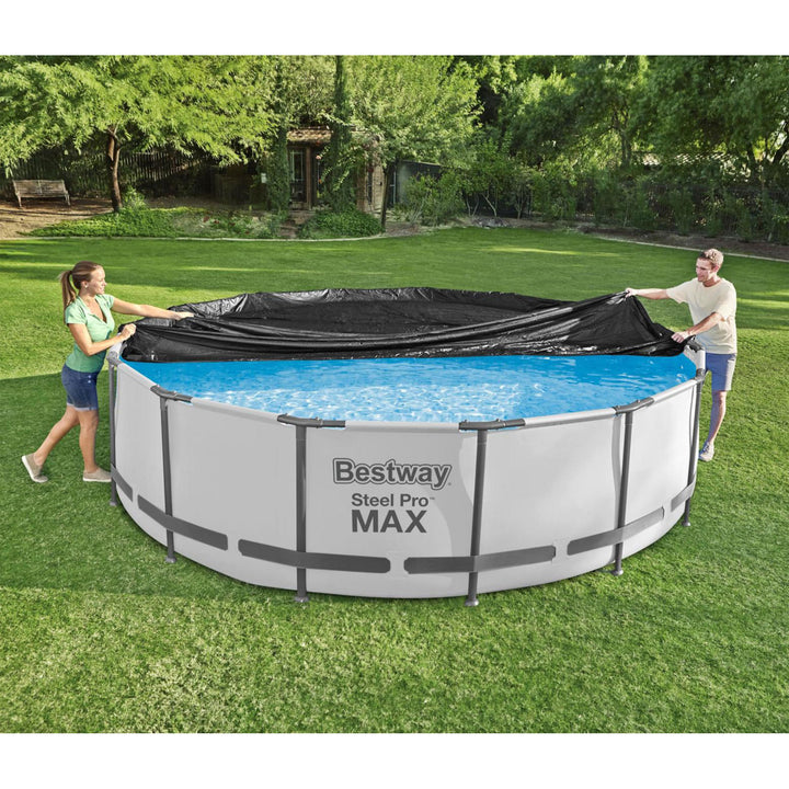 Bestway Flowclear Round 15' Pool Cover for Above Ground Frame Pools (Cover Only) - VMInnovations