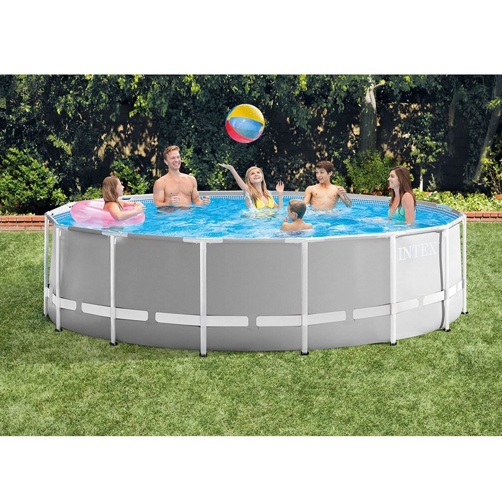 Intex 15ft x 48in Prism Frame Round Pool & Taylor Chlorine pH Alkaline Test Kit
