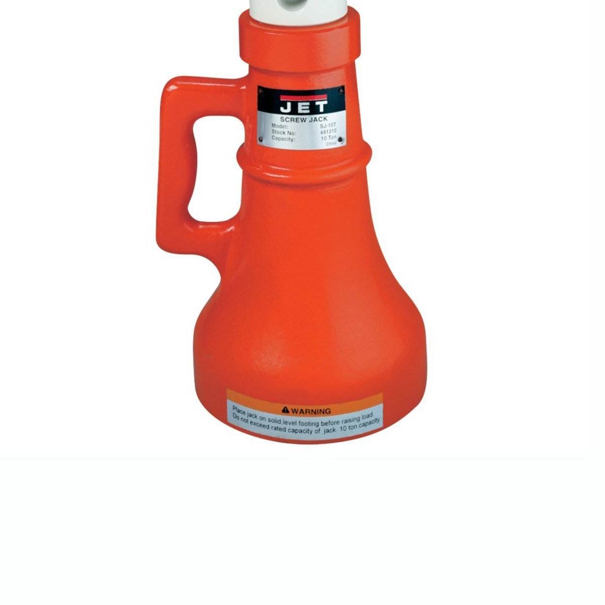 Jet SJ Series 10 Ton Industrial Hydraulic Screw Jack and 5/8 Inch Turning Bar