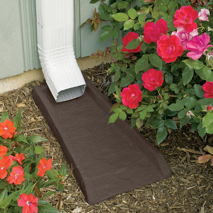 Suncast SBR24 Decorative Home Splash Rain Gutter Drain Block Replacement Guard - VMInnovations