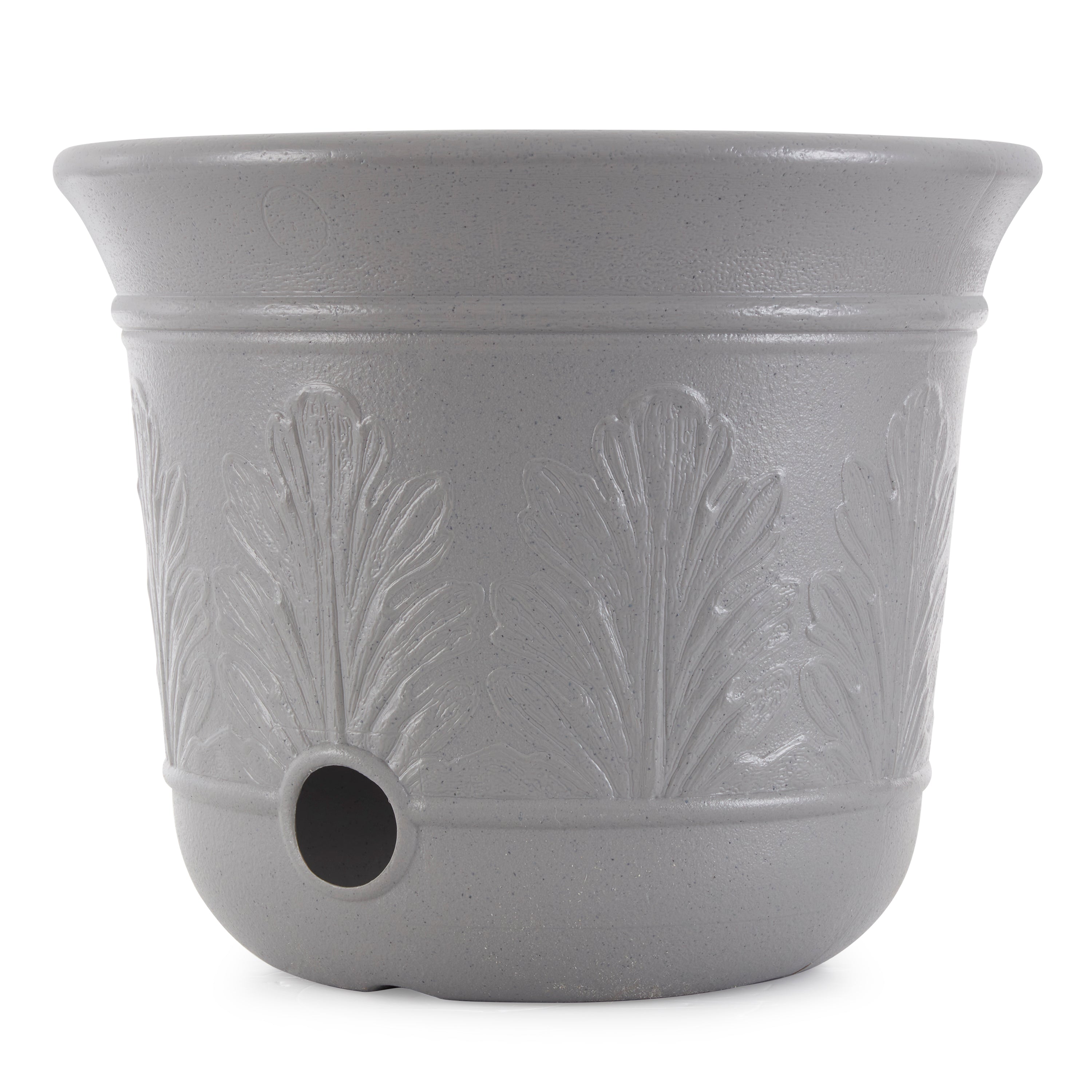 Suncast 300-Foot Heavy Duty 5-Gallon Decorative Garden Hose Pot, Gray (6 Pack)