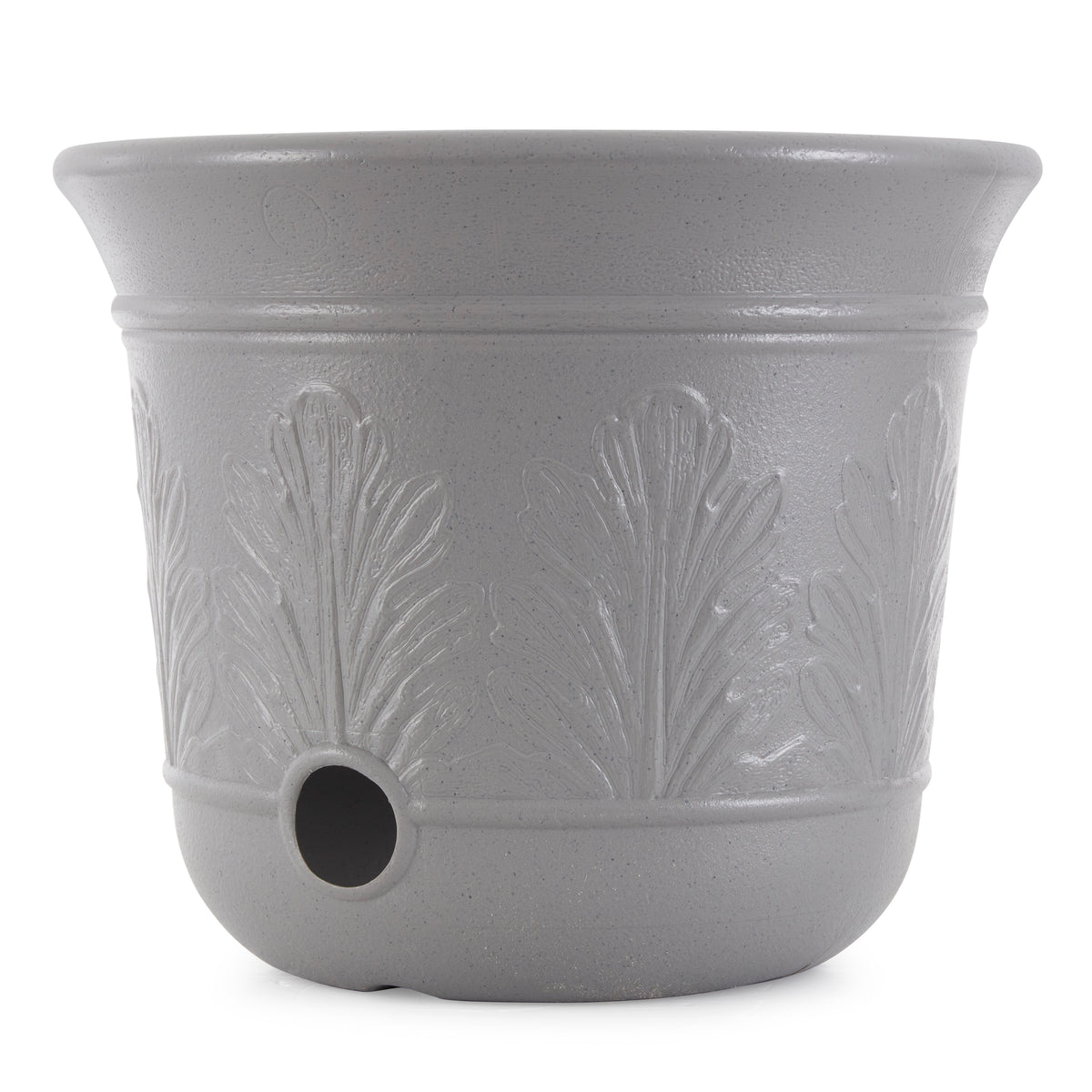 Suncast 300ft Heavy Duty 5 Gallon Decorative Hose Pot, Gray Speckle (Open Box)