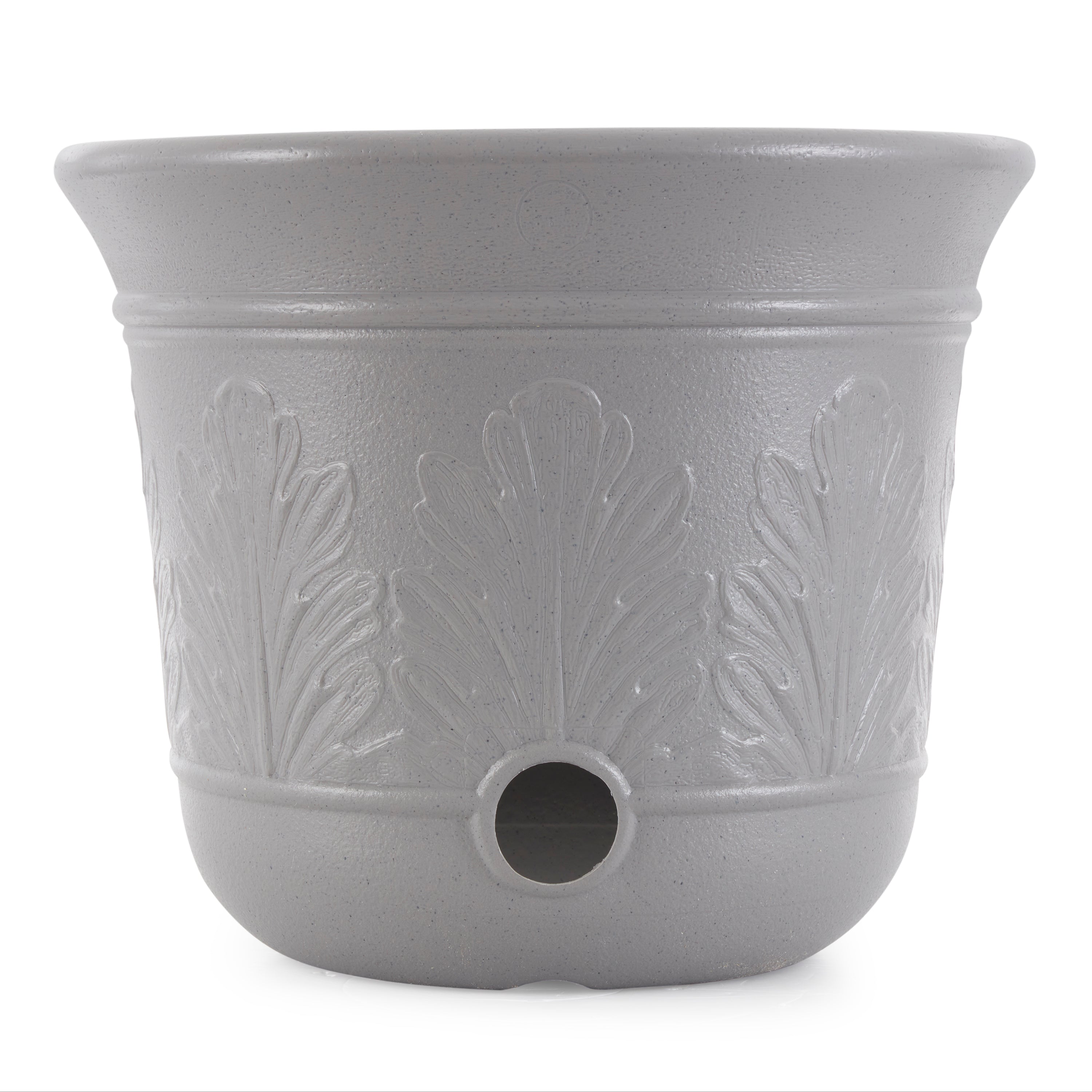 Suncast 300-Foot Heavy Duty 5-Gallon Decorative Garden Hose Pot, Gray (6 Pack) - VMInnovations