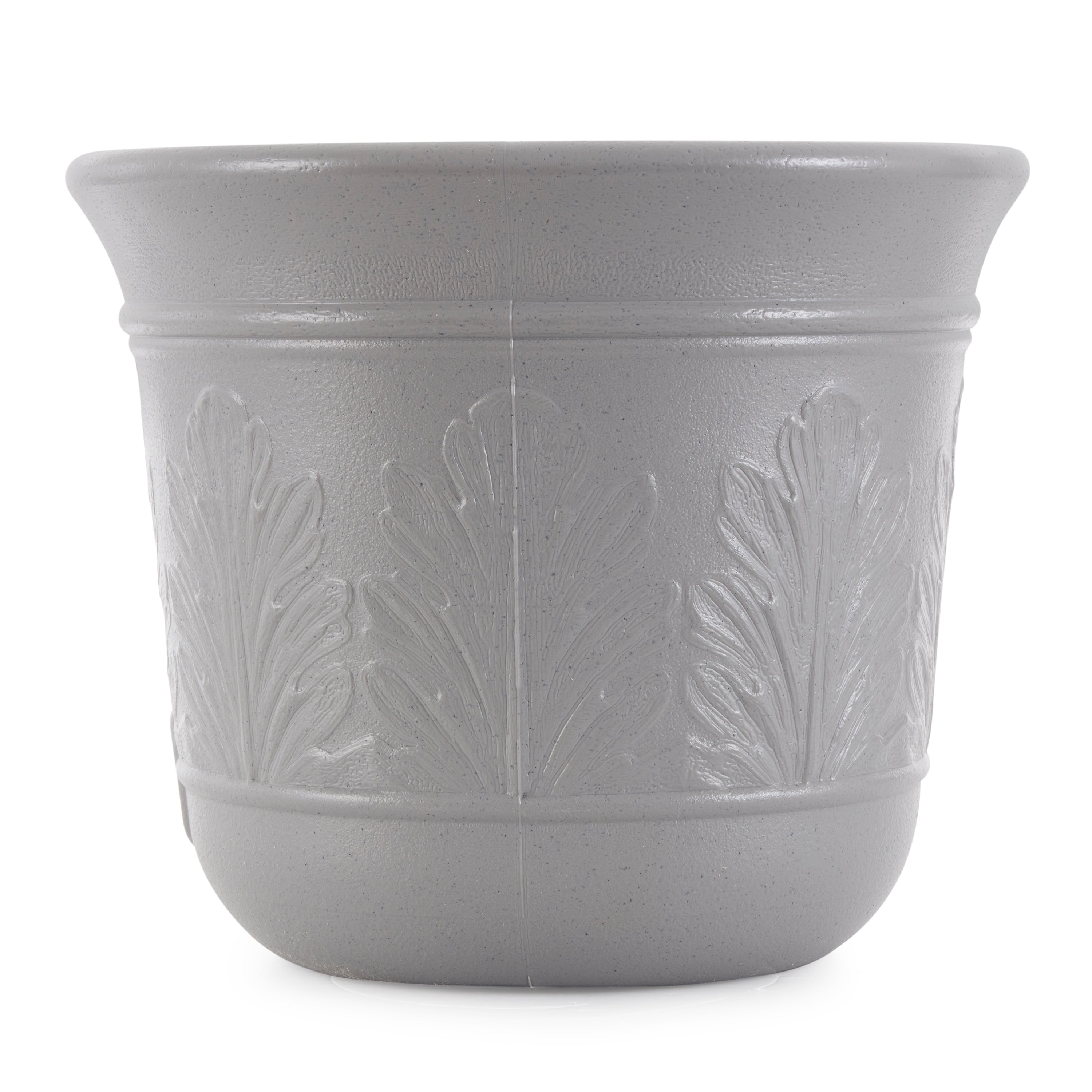 Suncast 300-Foot Heavy Duty 5-Gallon Decorative Garden Hose Pot, Gray (6 Pack) - VMInnovations