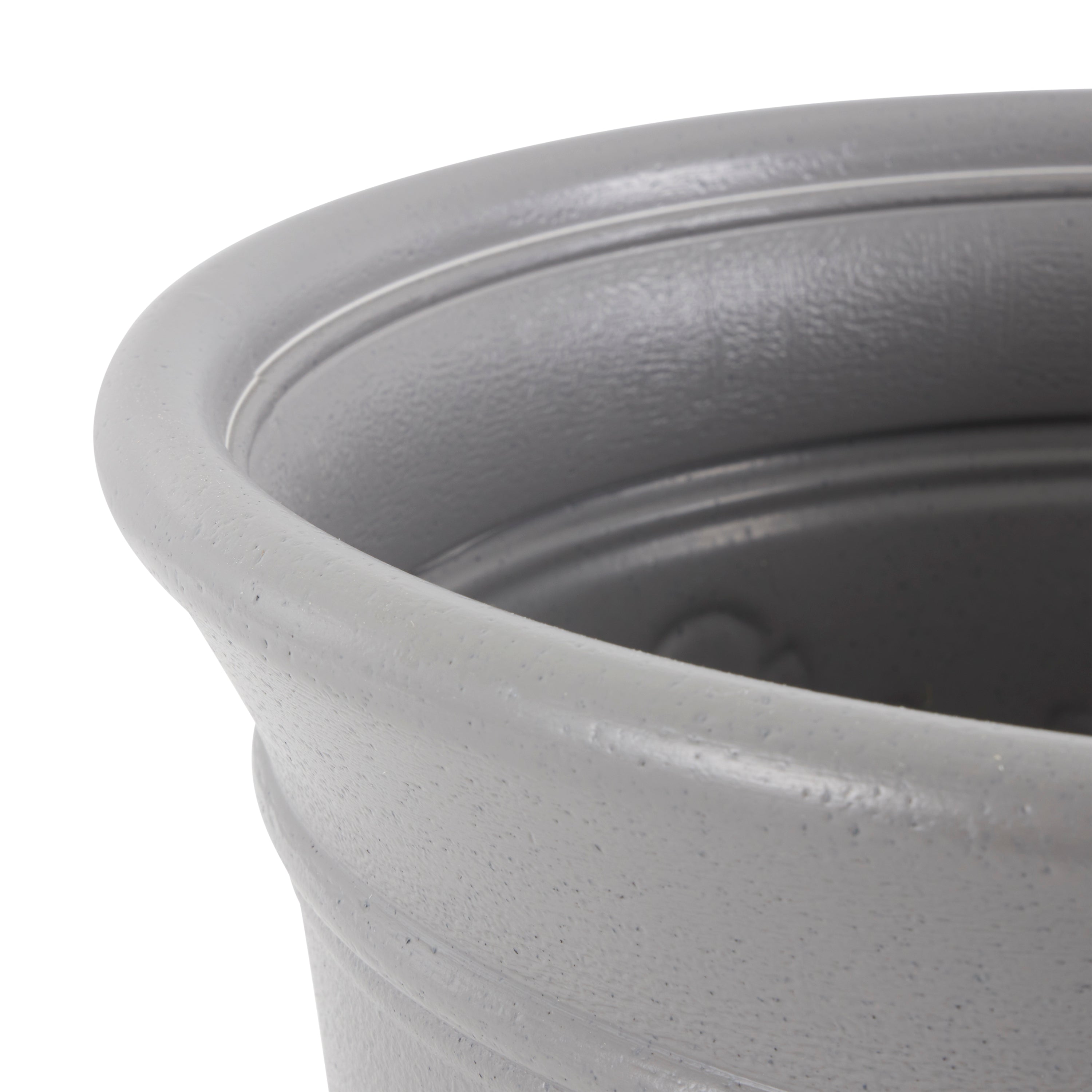 Suncast 300-Foot Heavy Duty 5-Gallon Decorative Garden Hose Pot, Gray (6 Pack)