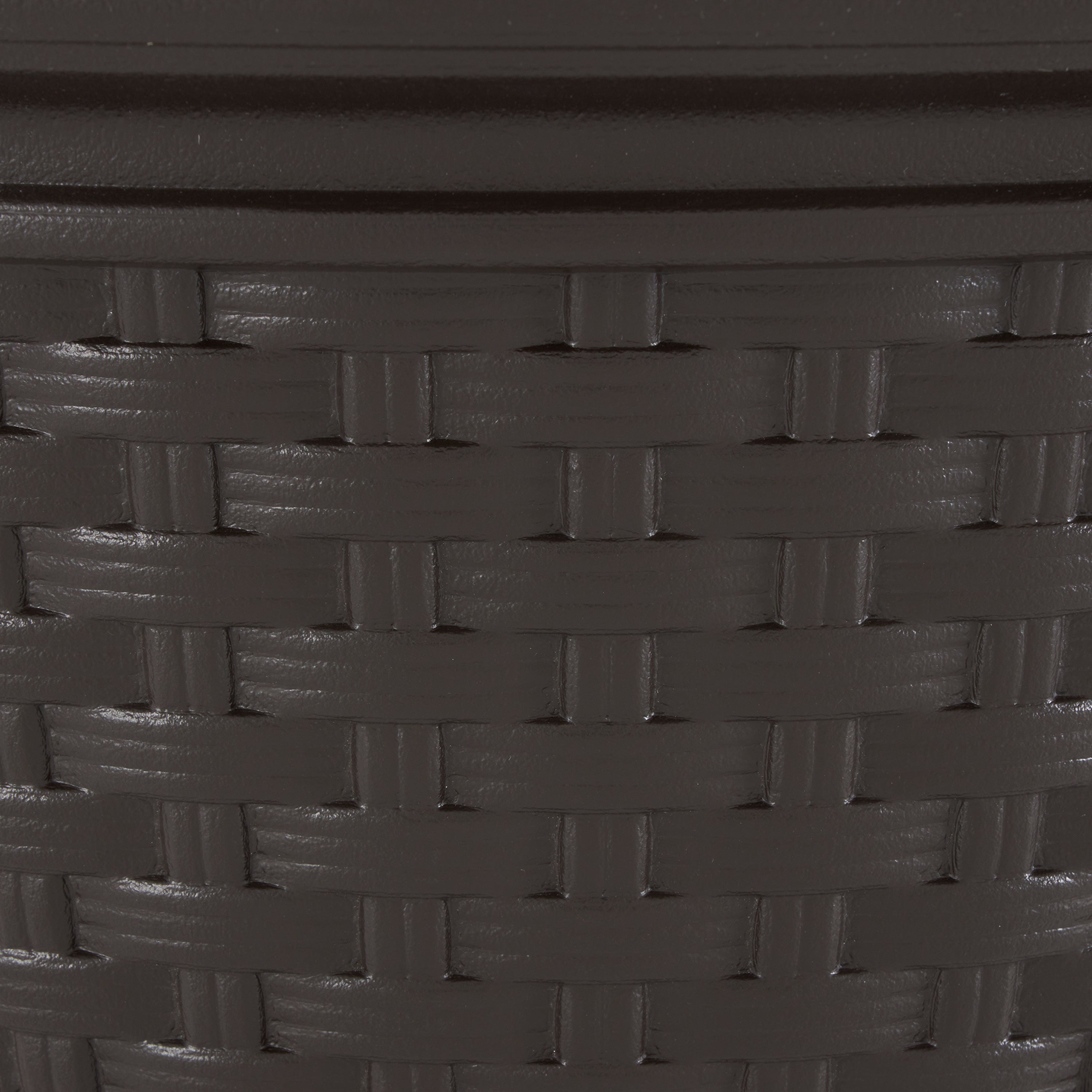 Suncast 100 Foot Resin Wicker Garden Water Hose Storage Holder Pot (4 Pack) - VMInnovations