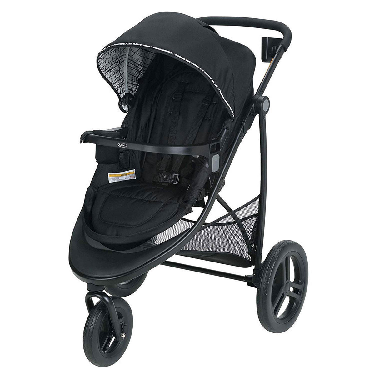 Graco Modes 3 Essentials LX Folding Baby Stroller, Teigen Black (Open Box)