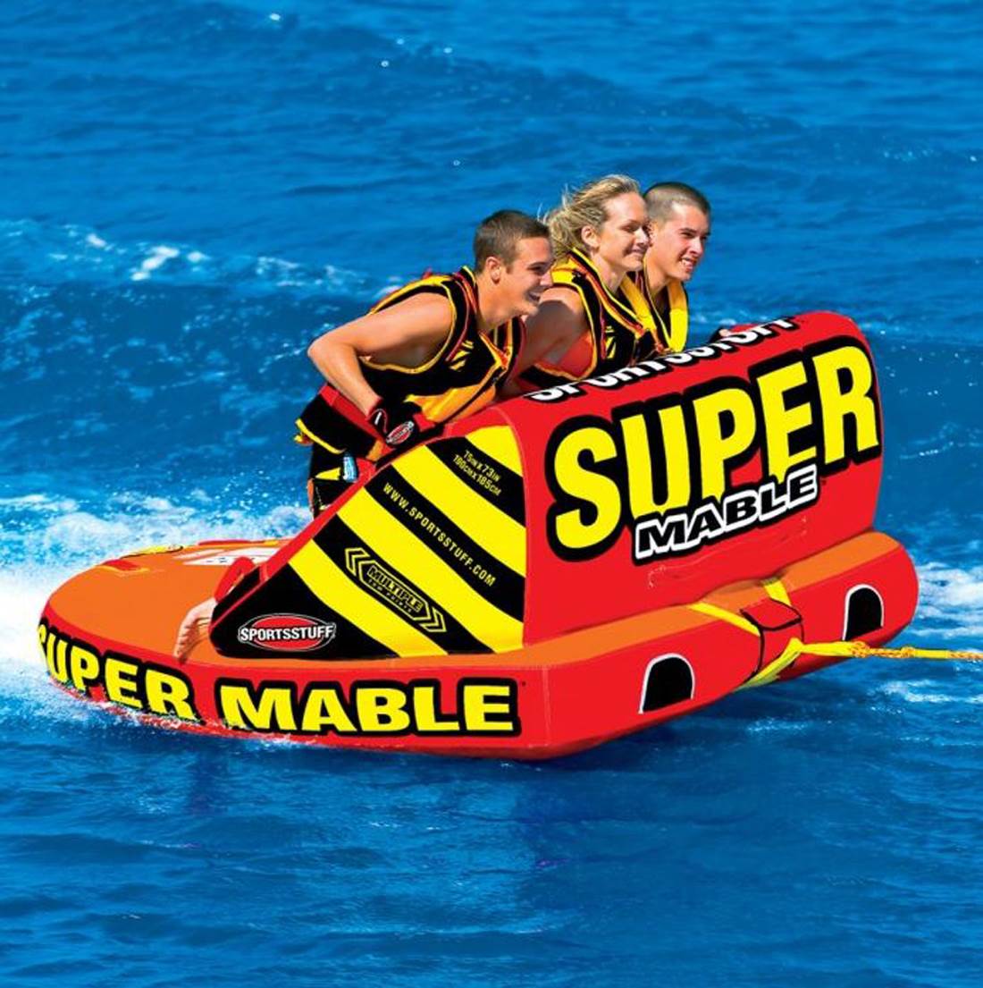 Airhead SPORTSSTUFF Super Mable Triple Rider Lake Boat Towable Tube | 53-2223