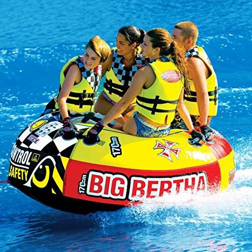SPORTSSTUFF Big Bertha 53-1329 Towable 1-4 Person Boat Lake Water Sports Tube