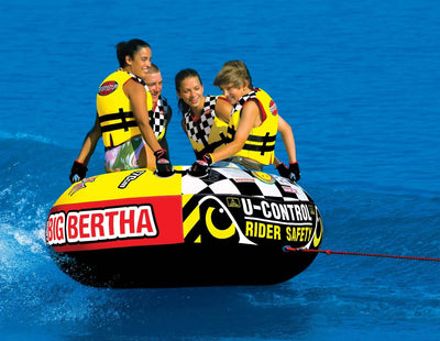 SPORTSSTUFF Big Bertha 53-1329 Towable 1-4 Person Boat Lake Water Sports Tube
