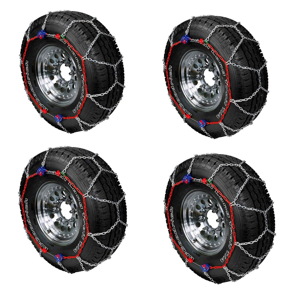 Auto-Trac Series 2300 Pickup Truck/SUV Traction Snow Tire Chains, Pair (2 Pack) - VMInnovations
