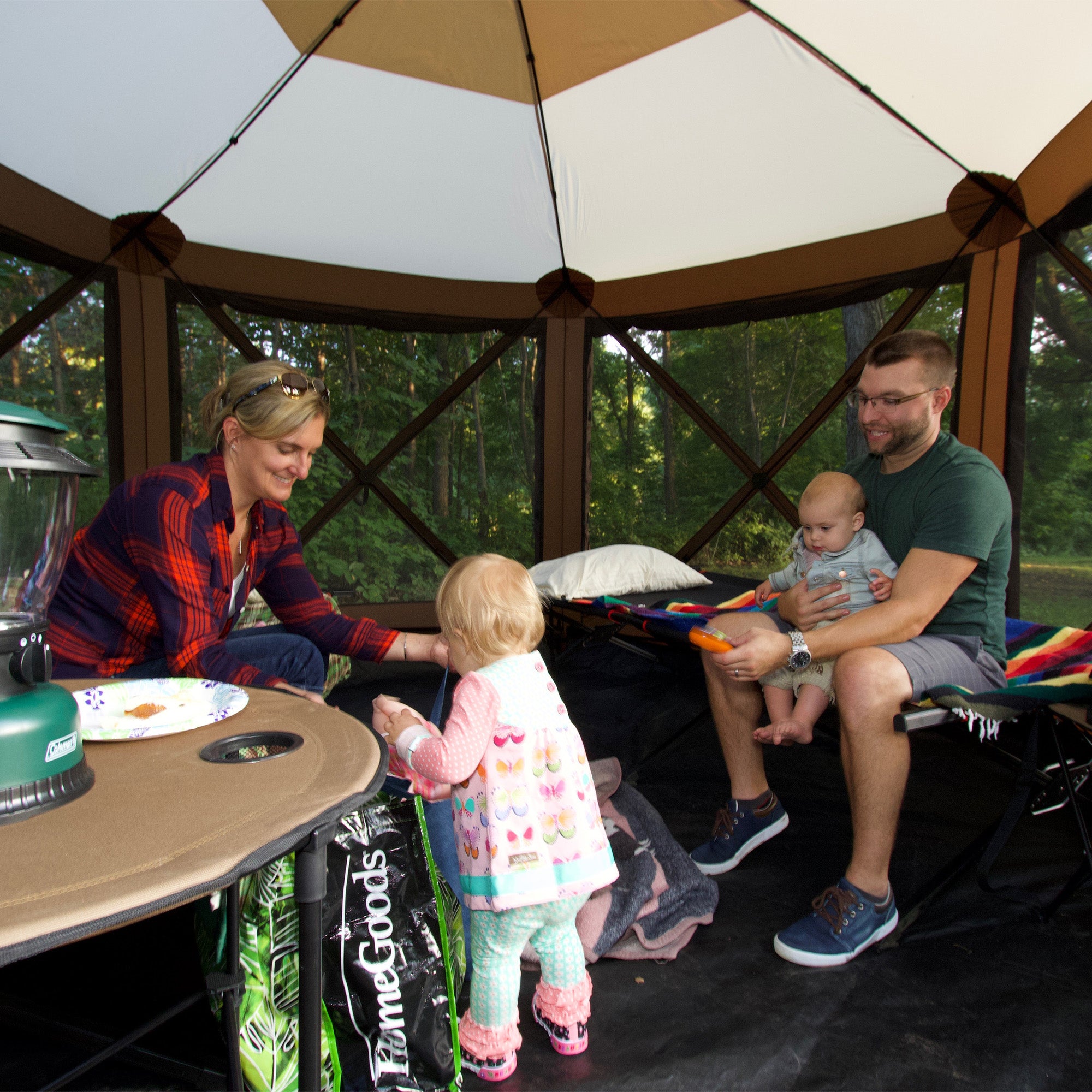 CLAM 150"x150" Floor Tarp Mat for Pavilion Camper Shelter, Floor Only(Open Box) - VMInnovations