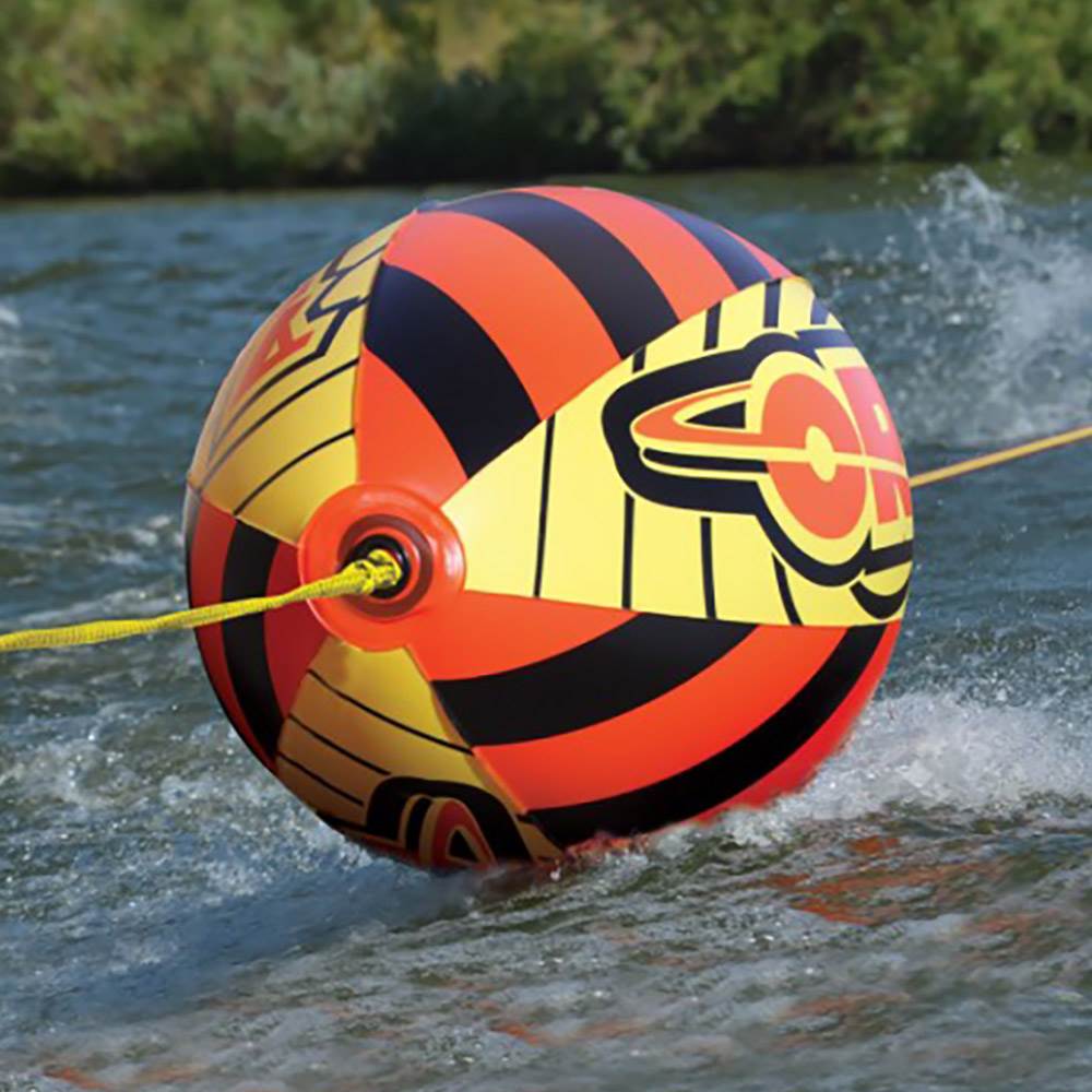 Airhead Rebel 1 Person Towable Tube Kit w/ Airhead 60-Foot Towable Rope Ball