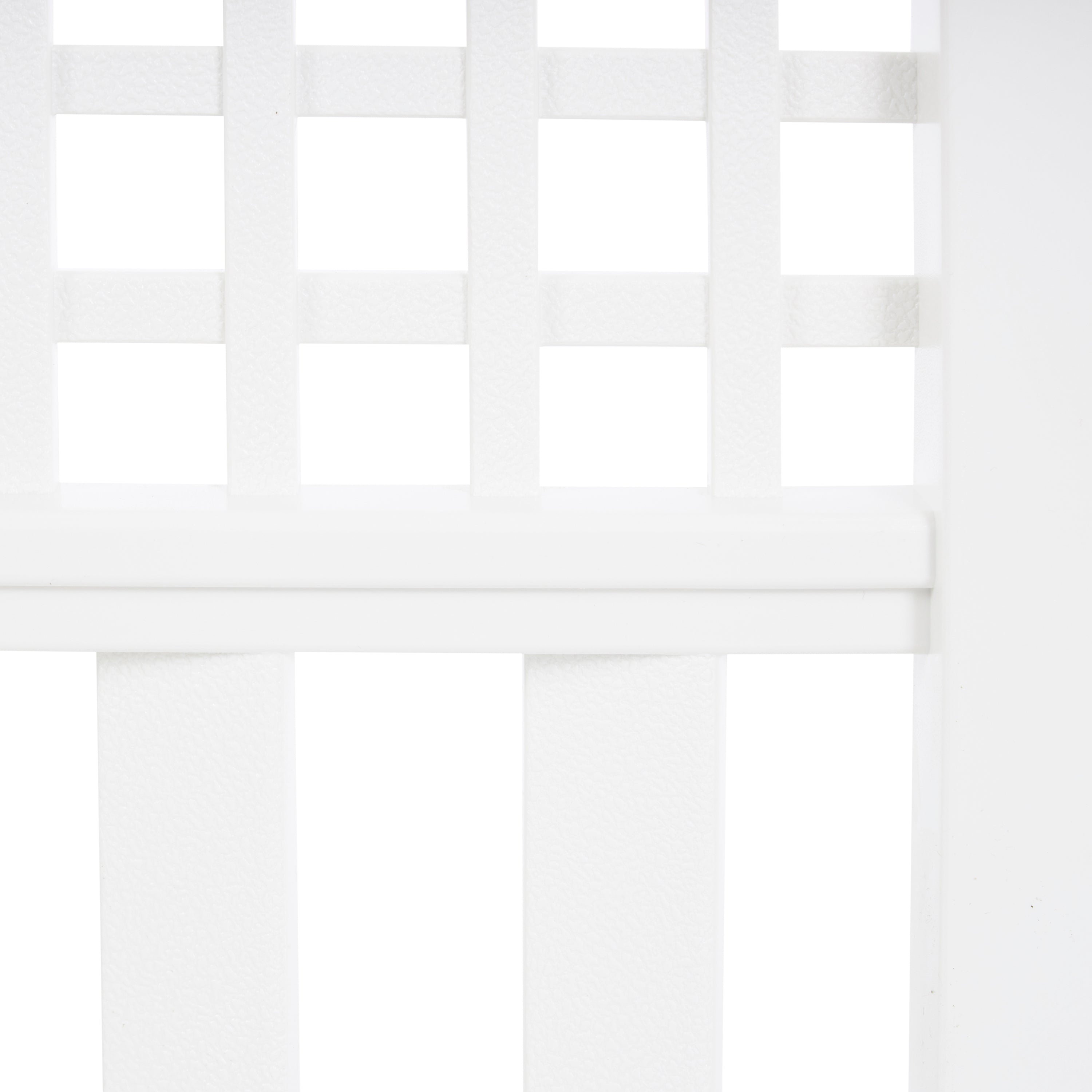 Suncast Grand View 14.5 x 24 Inch Resin Yard Garden Border Fence, White (3 Pack) - VMInnovations