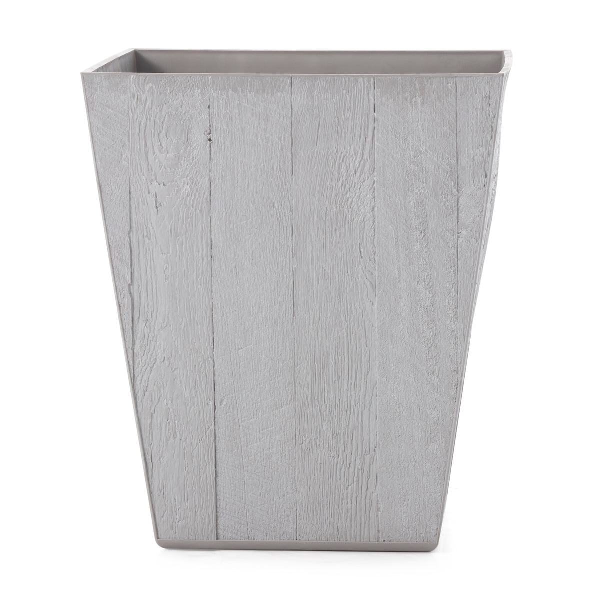 Suncast 16 Inch Farmington Decorative Rustic Wood Finish Garden Planter (6 Pack)