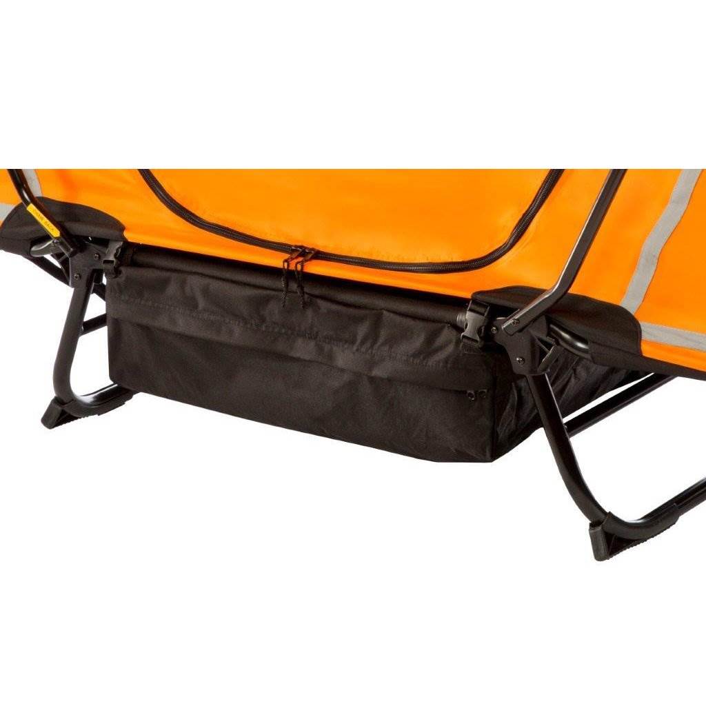 Kamp-Rite Original 1 Person Tent Cot Folding Bed Bundle w/ Valuables Storage Bag
