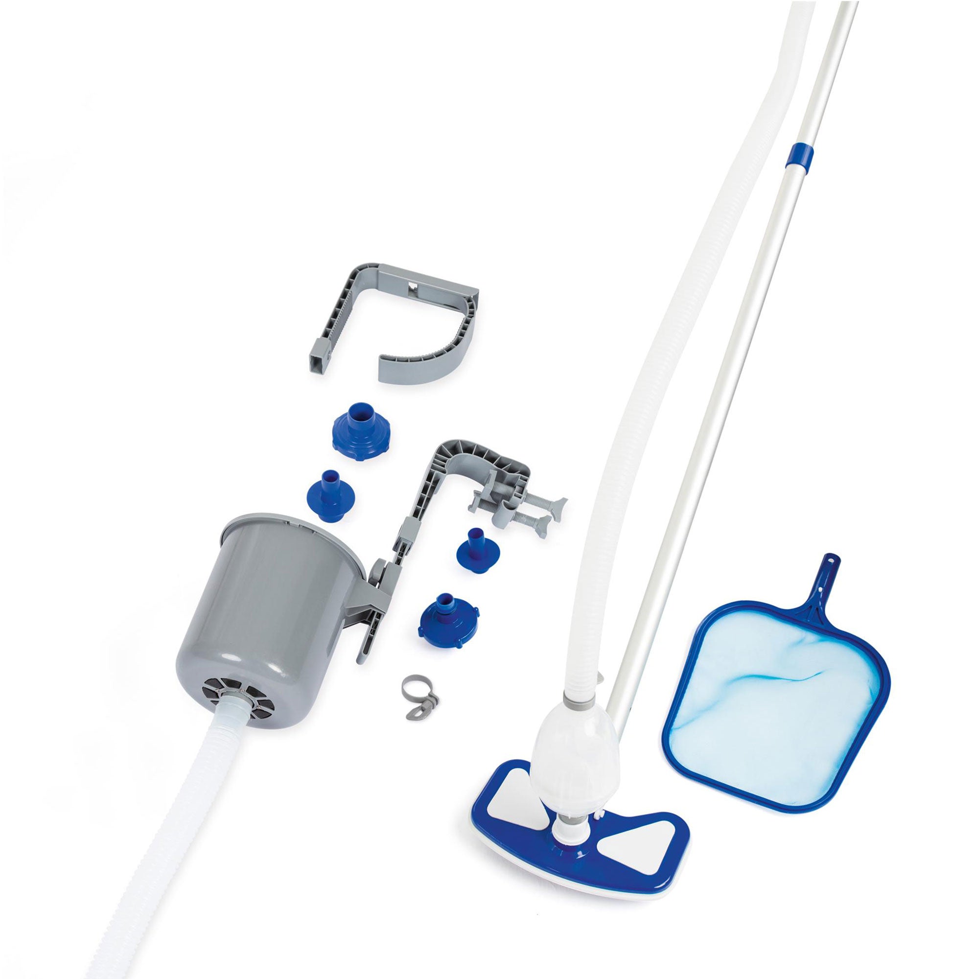 Bestway Pool Filter Pump System, Cleaning Kit, & Replacement Cartridges, 6 Pack