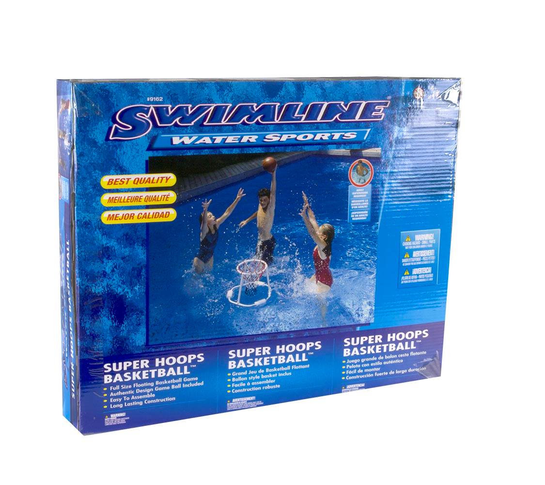 Swimline Swimming Pool Floating Super Hoops Basketball Game (Open Box) (2 Pack)