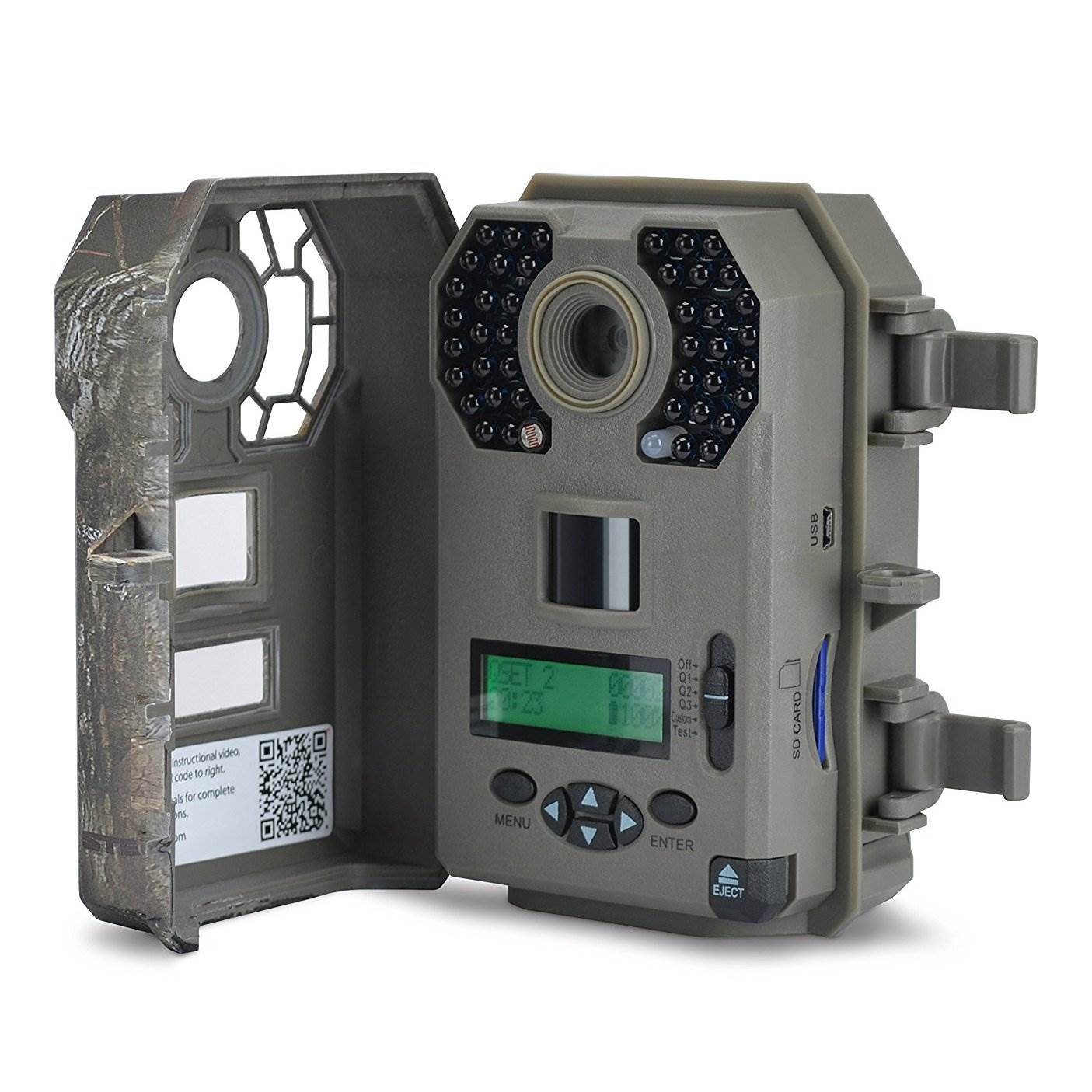 Stealth Cam 10 MP HD Video Infrared Trail Camera (8 Pack), SanDisk 16GB SD Memory Card (8 Pack) - VMInnovations