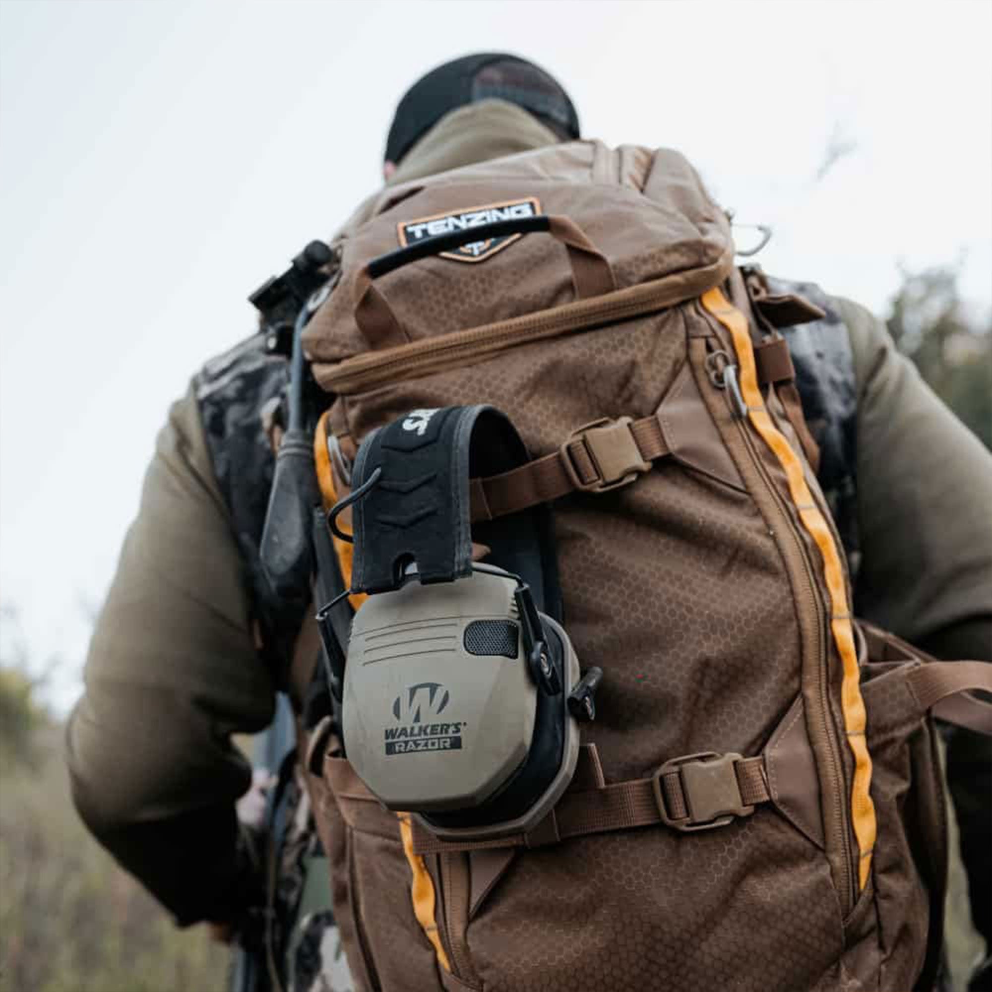 Walker's Patriot Razor Shooting Ear Muffs, NRR 23dB, Tan Patriot (For Parts)