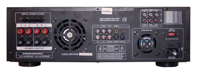 PYLE Home PD3000A 3000W 4 Channel Audio Receiver DVD/CD/MP3/USB Input - Open Box