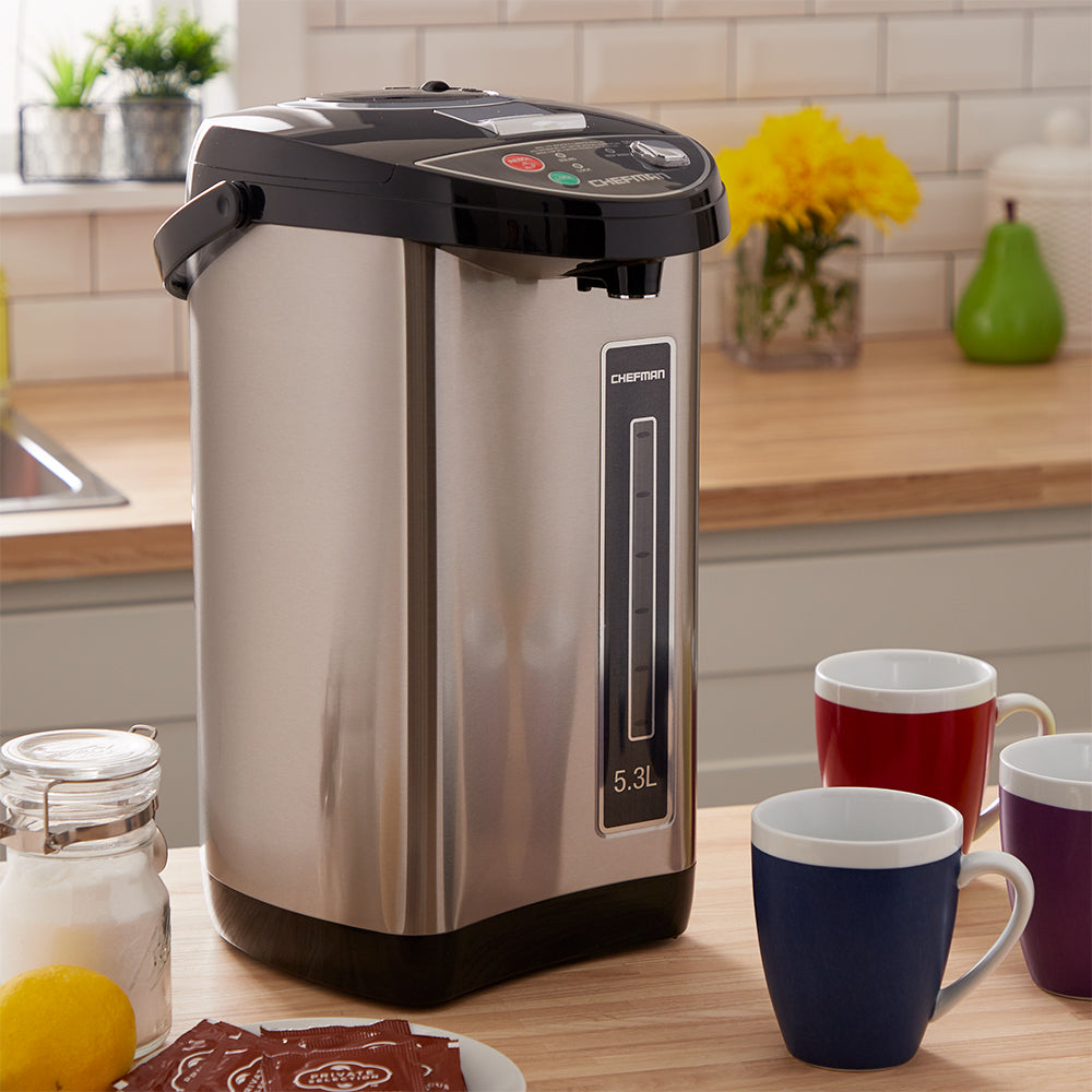 Chefman 5.3L Instant Electric Auto Dispense Hot Water Pot Stainless Steel (Used)