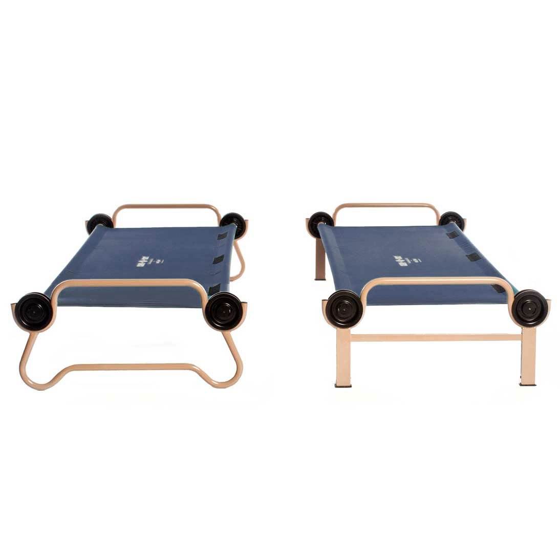 Disc-O-Bed Large Cam-O-Bunk Double Cot + 3 Shelf 6 Compartment Hanging Cabinet