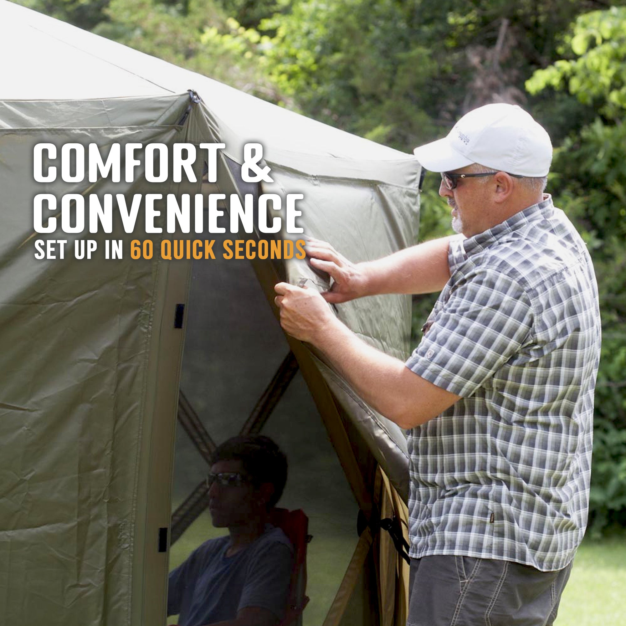Clam Quick Set Escape Portable Canopy Shelter with Wind and Sun Panels (4 pack) - VMInnovations