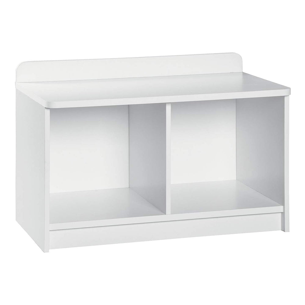 ClosetMaid Cubeical 149400 Heavy Duty Wood 2-Cube Storage Bench, White (2 Pack) - VMInnovations