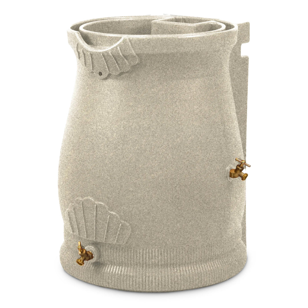 Good Ideas RWURN50-SAN 50 Gallon Rain Water Saver Wizard Barrel Urn, Sandstone