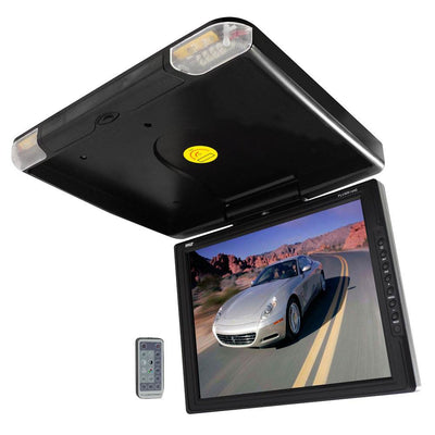 Pyle 14" TFT Flipdown Car Ceiling TV Video Monitor w/ Wireless Remote (4 Pack)