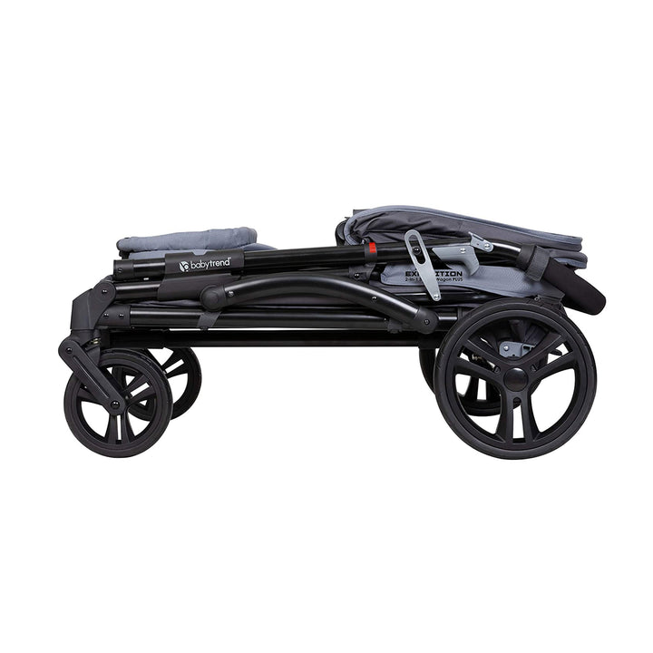 Baby Trend Expedition 2 in 1 Push or Pull Stroller Wagon Plus w/ Canopy, Grey - VMInnovations