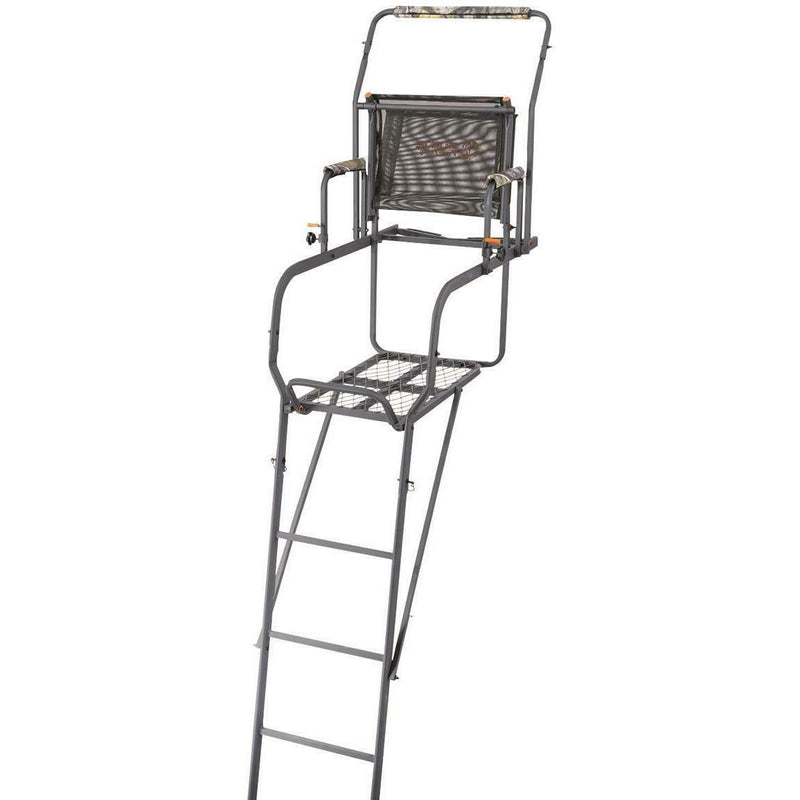 Guide Gear 15.5 Foot Single Person Ladder Deer Hunting Tree Stand with Mesh Seat