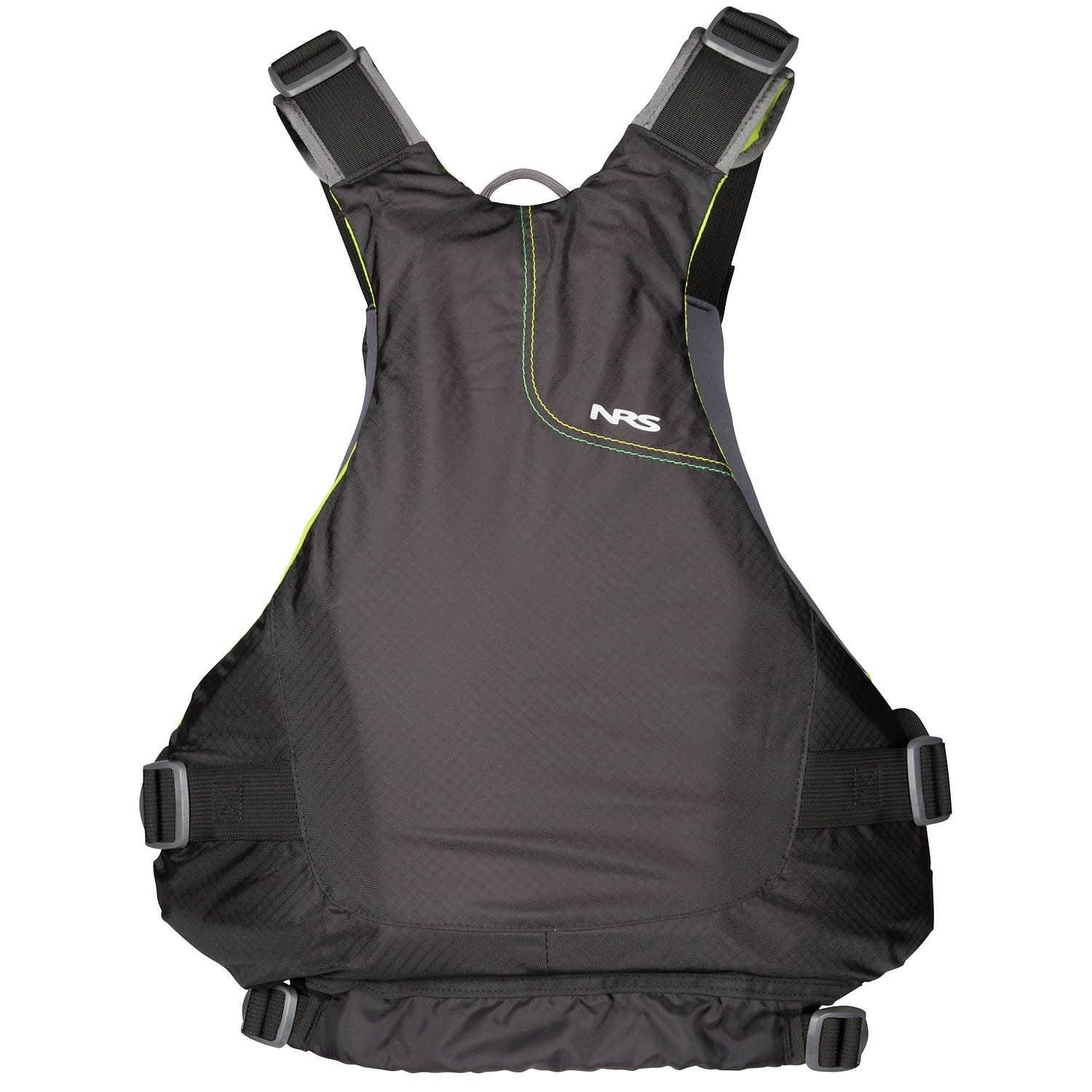 NRS Ion PFD Coast Guard Certified Adult Life Jacket, Black & Green, L/XL (Used)