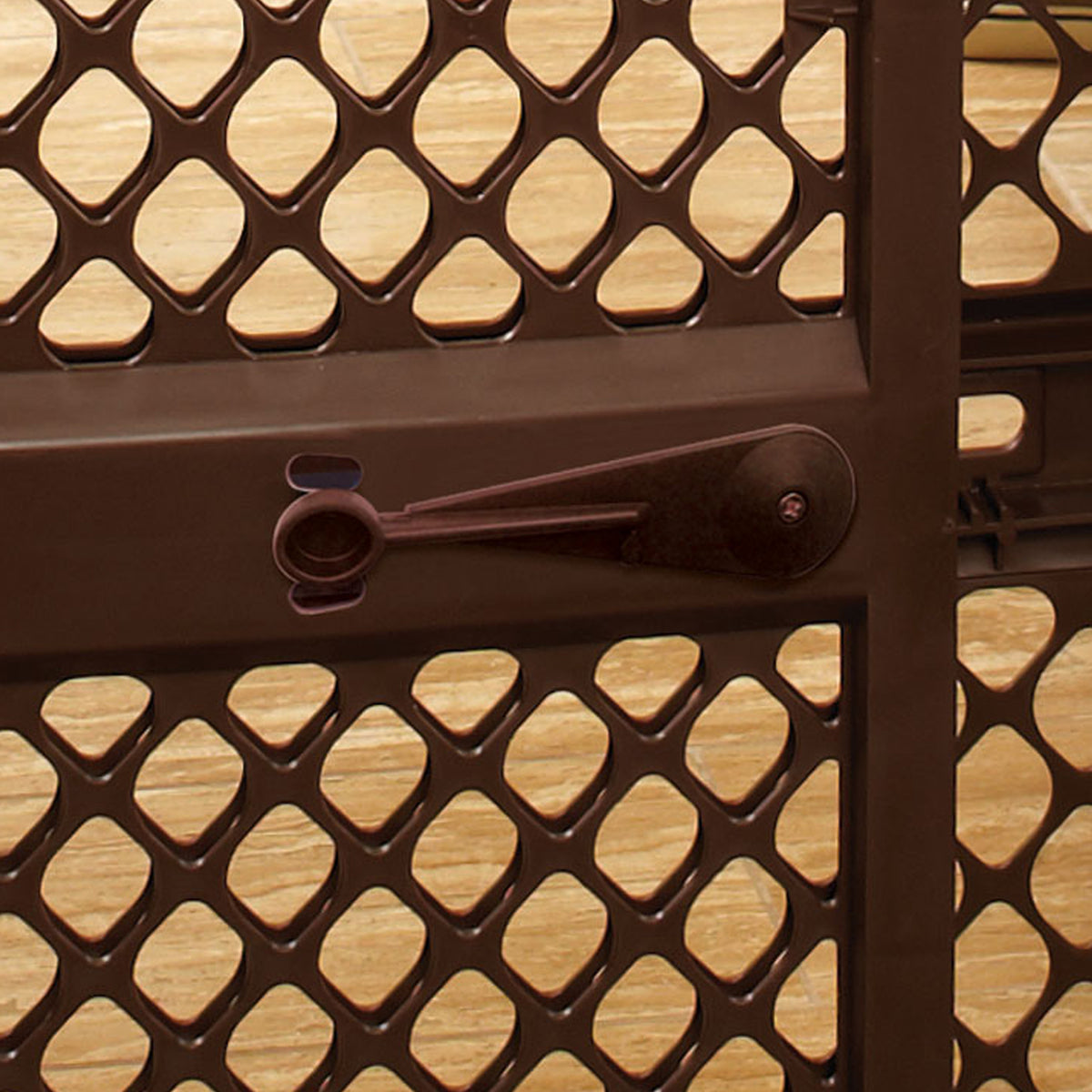 MyPet 8739 Essential Pet Gate Wide Doorway Dog Gate, Brown