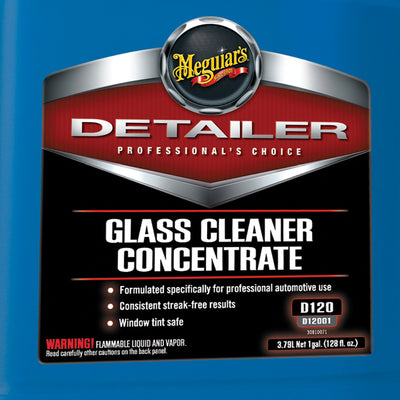 Meguiar's D12001 Liquid Auto Car Glass Window Cleaner Concentrate, 1 Gallon