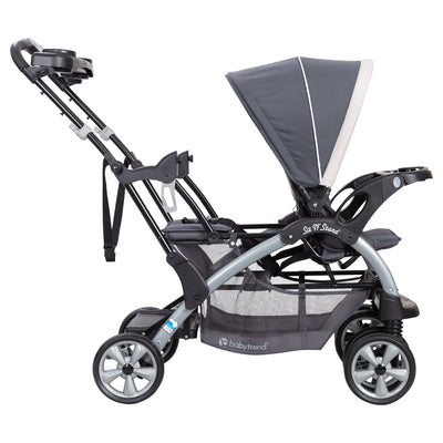 Baby Trend Sit N Stand Travel Double Baby Stroller w/ Single Car Seat, Magnolia - VMInnovations
