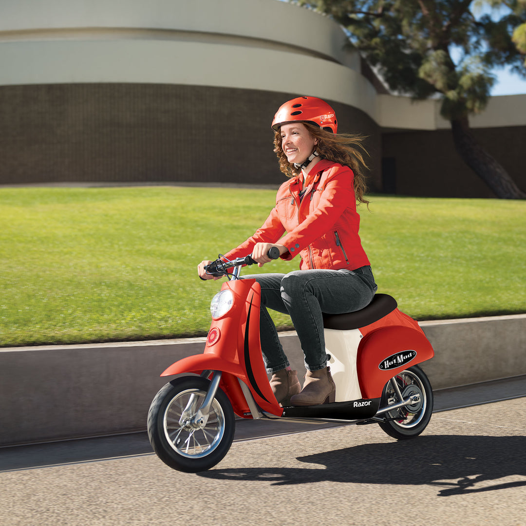 Razor Pocket Mod Mini Euro 24V 250W Electric Motor Scooter (2-Pack), Blue & Red - VMInnovations