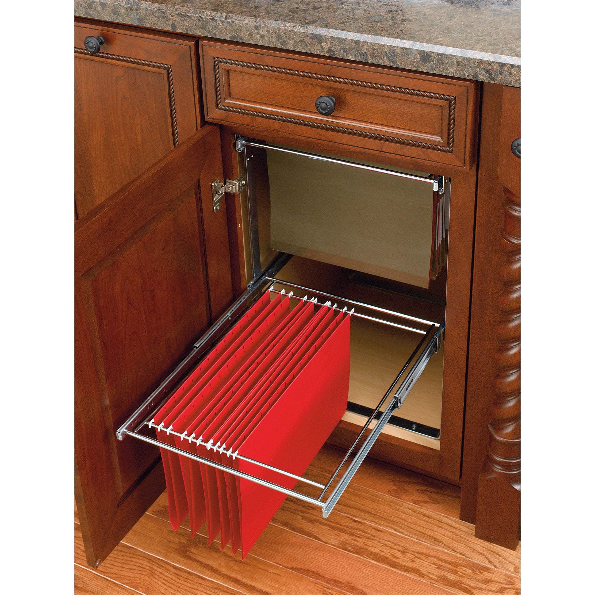 Rev-A-Shelf (2) 14.5" Tier Base Cabinet File Drawer Organizer System, RAS-FD-KIT