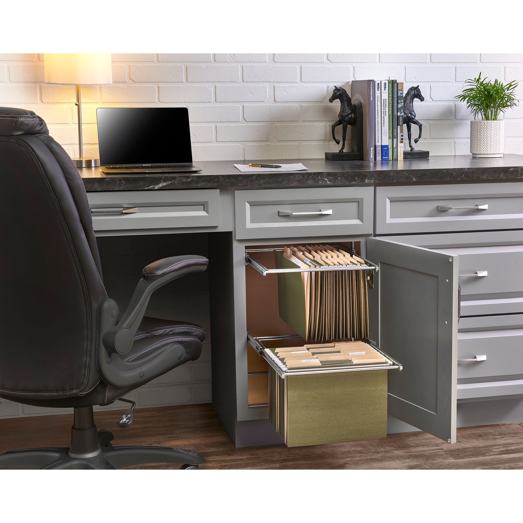 Rev-A-Shelf (2) 14.5" Tier Base Cabinet File Drawer Organizer System, RAS-FD-KIT